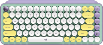Teclado Mecânico sem fio Logitech POP Keys com teclas Emoji Personalizáveis, Design Compacto Durável, Conexão USB ou Bluetooth – Daydream