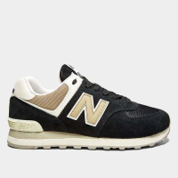 Tênis Couro New Balance 574 V’2 Feminino – Preto+Bege