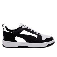 Tênis Puma Rebound V6 Low – Branco+Preto