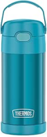 Thermos Garrafa térmica infantil Funtainer, aço inoxidável, 355 ml, azul-petróleo