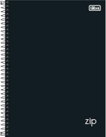 Tilibra – Tilibra ZIP – Caderno Espiral Capa Dura, 200x275mm, 80 Folhas, Negro
