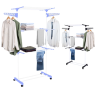 Varal De Chão Roupas Grande Vertical 3 Andares Dobrável Secar Roupas