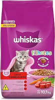 whiskas Ração Whiskas Carne E Leite Para Gatos Filhotes 10 1 Kg
