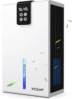 YESOP Desumidificador 2000ml Ambiente Antimofo Desumidificadores Eletrico Desumidificador De Ar 127v/220v Bivolt Com Tela Digital Exibição Sensível Ao Toque